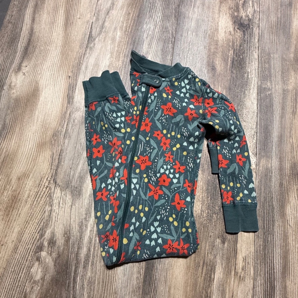 Hanna Andersson Sleeper Floral Organic Cotton Woodland